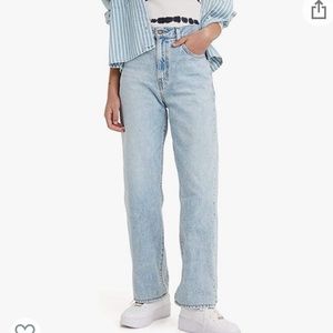 Levi’s high waisted straight leg jeans